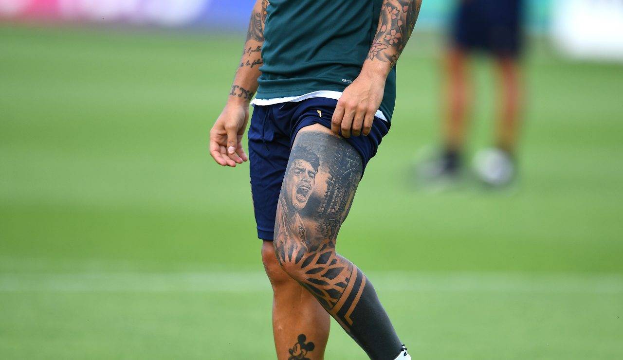 Insigne, tatuaggio di Maradona