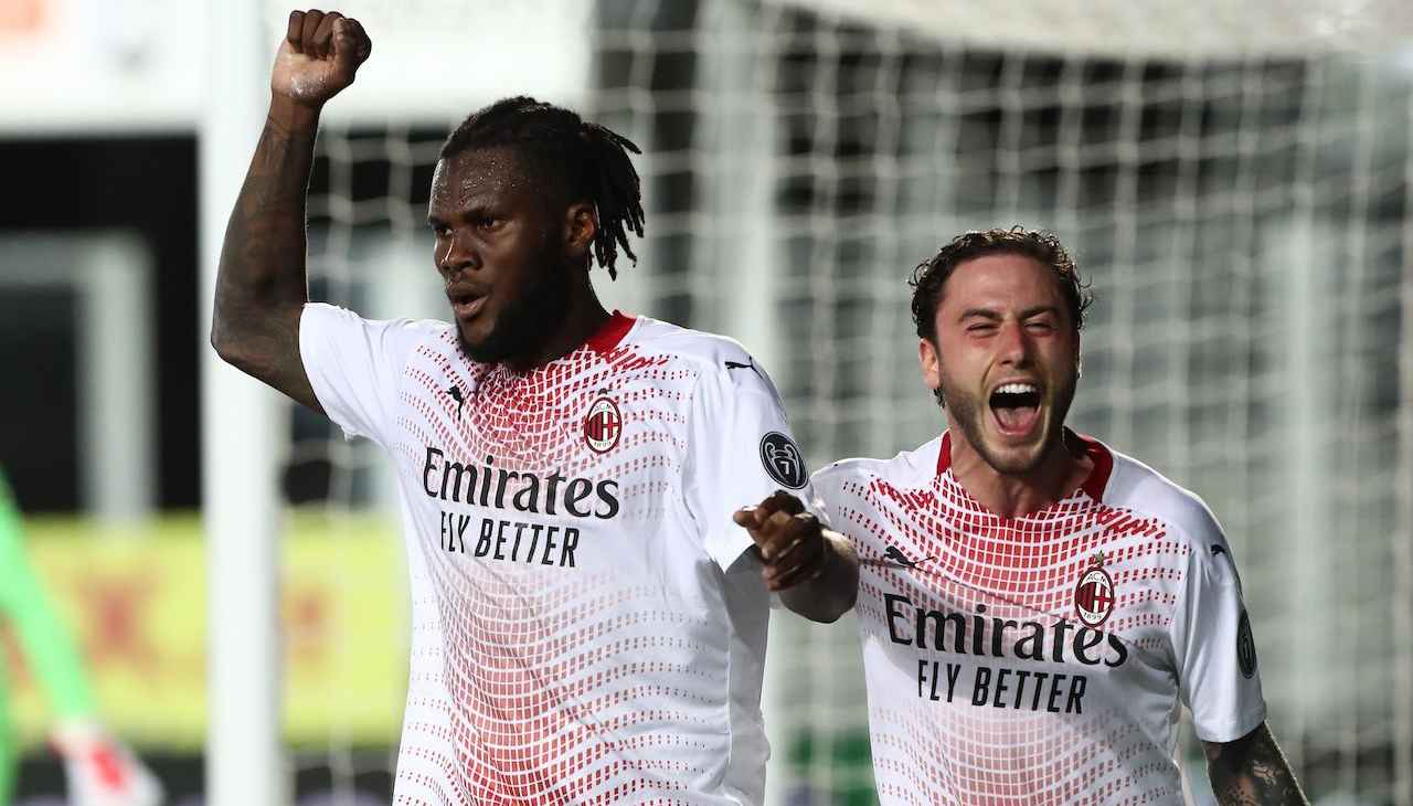 Franck Kessie esulta