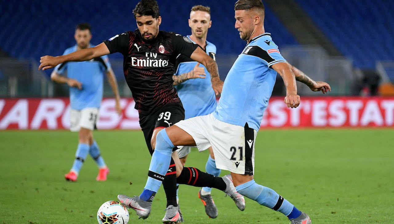 Paquetà a duello con Milinkovic Savic