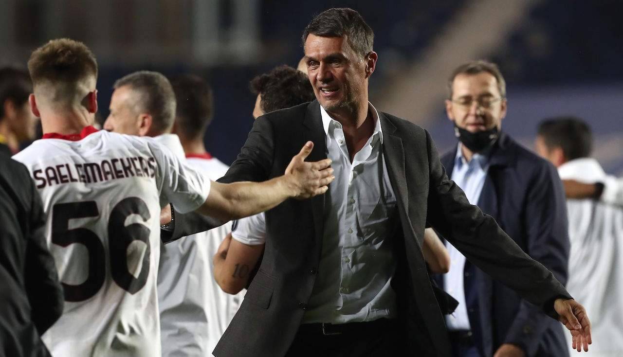 Maldini festeggia con Saelemaekers