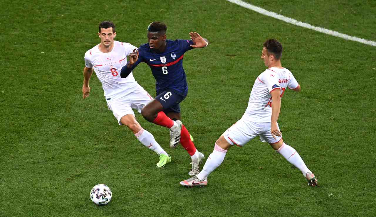 Pogba in azione ad Euro 2020