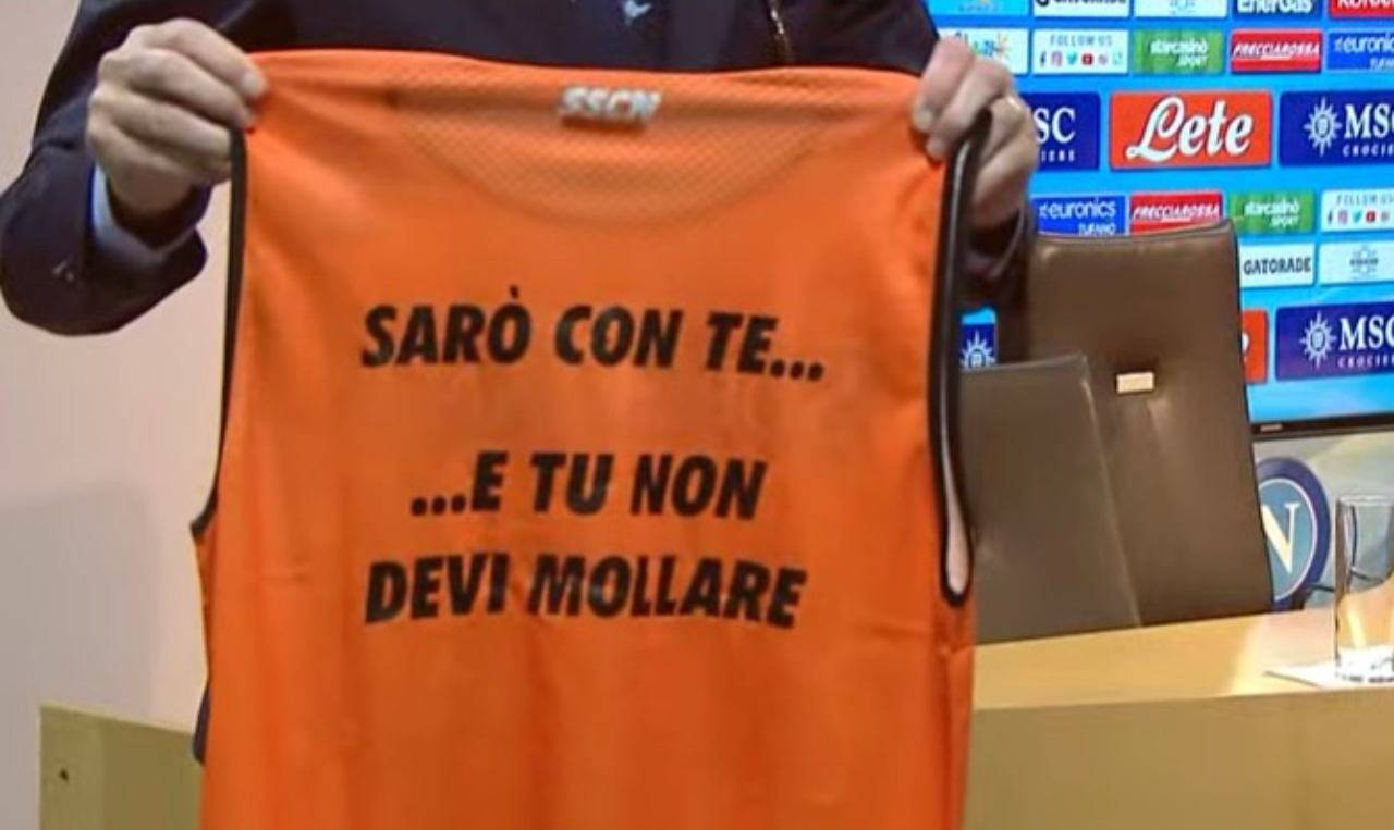La nuova casacca da allenamento del Napoli
