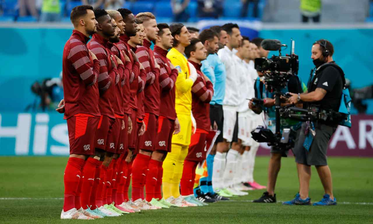 Svizzera e Spagna schierate