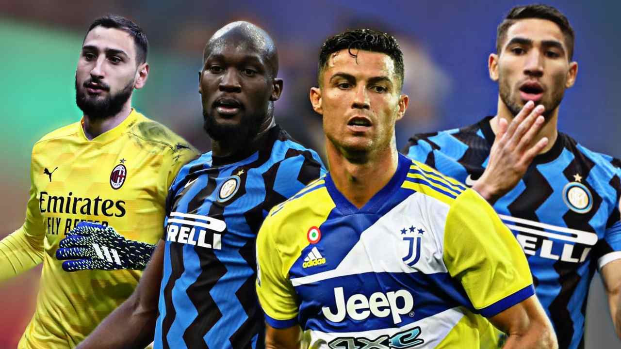 Donnarumma Lukaku Ronaldo Hakimi