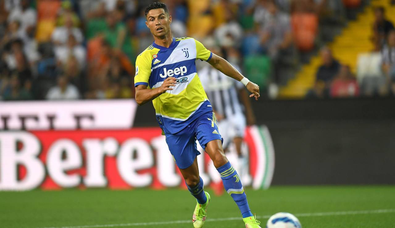 Ronaldo in azione nel match con l'Udinese