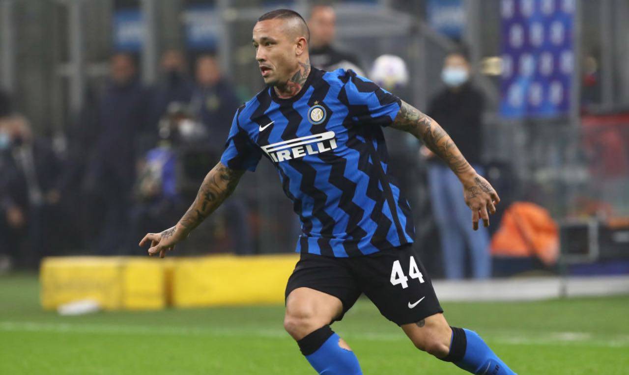 Nainggolan con la maglia dell'Inter