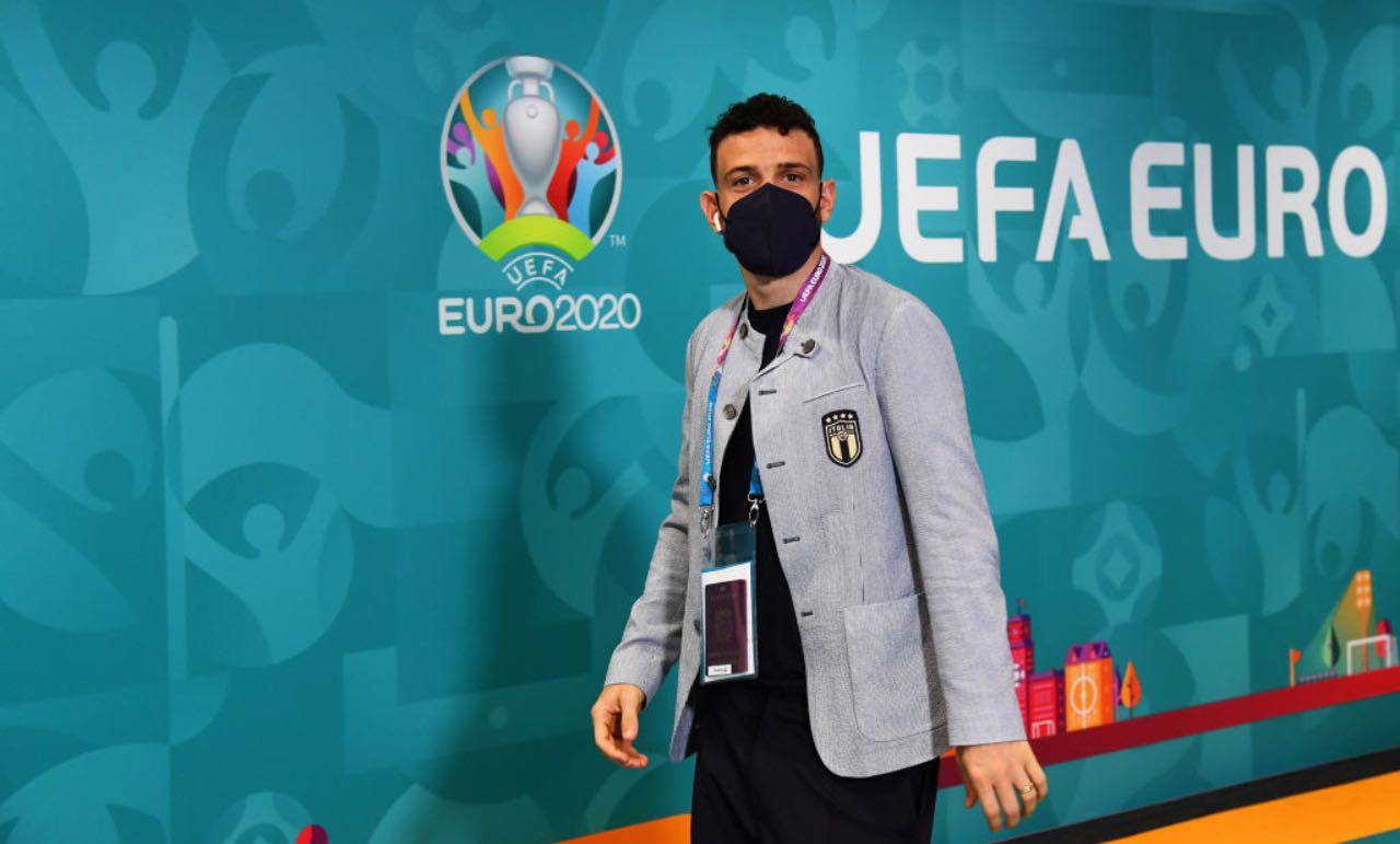 Florenzi nel sottopassaggio di Wembley