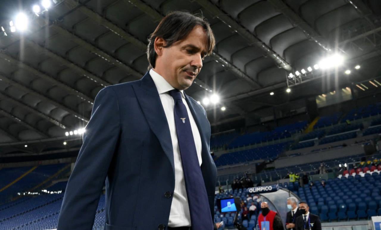 Simone Inzaghi sconsolato
