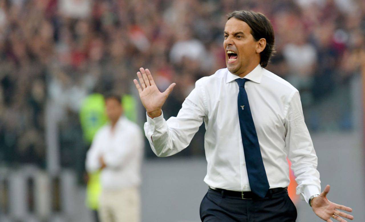 Simone Inzaghi arrabbiato