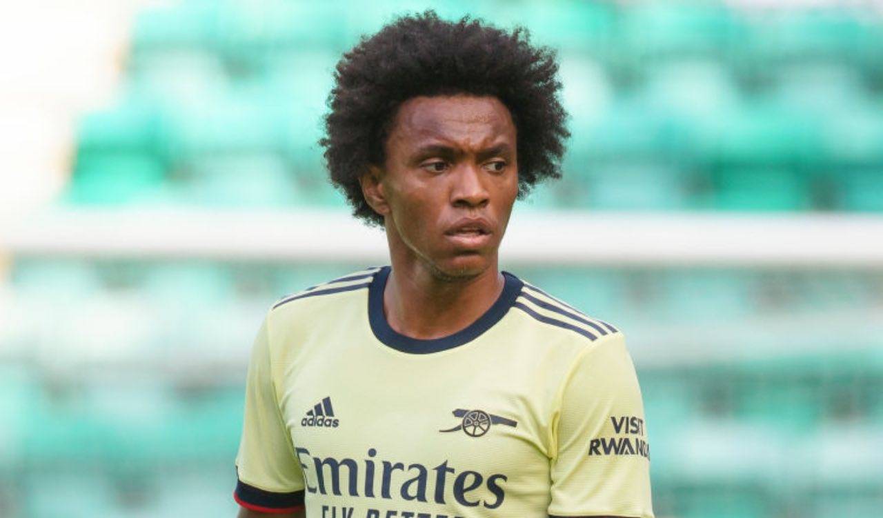 Willian con la maglia dell'Arsenal