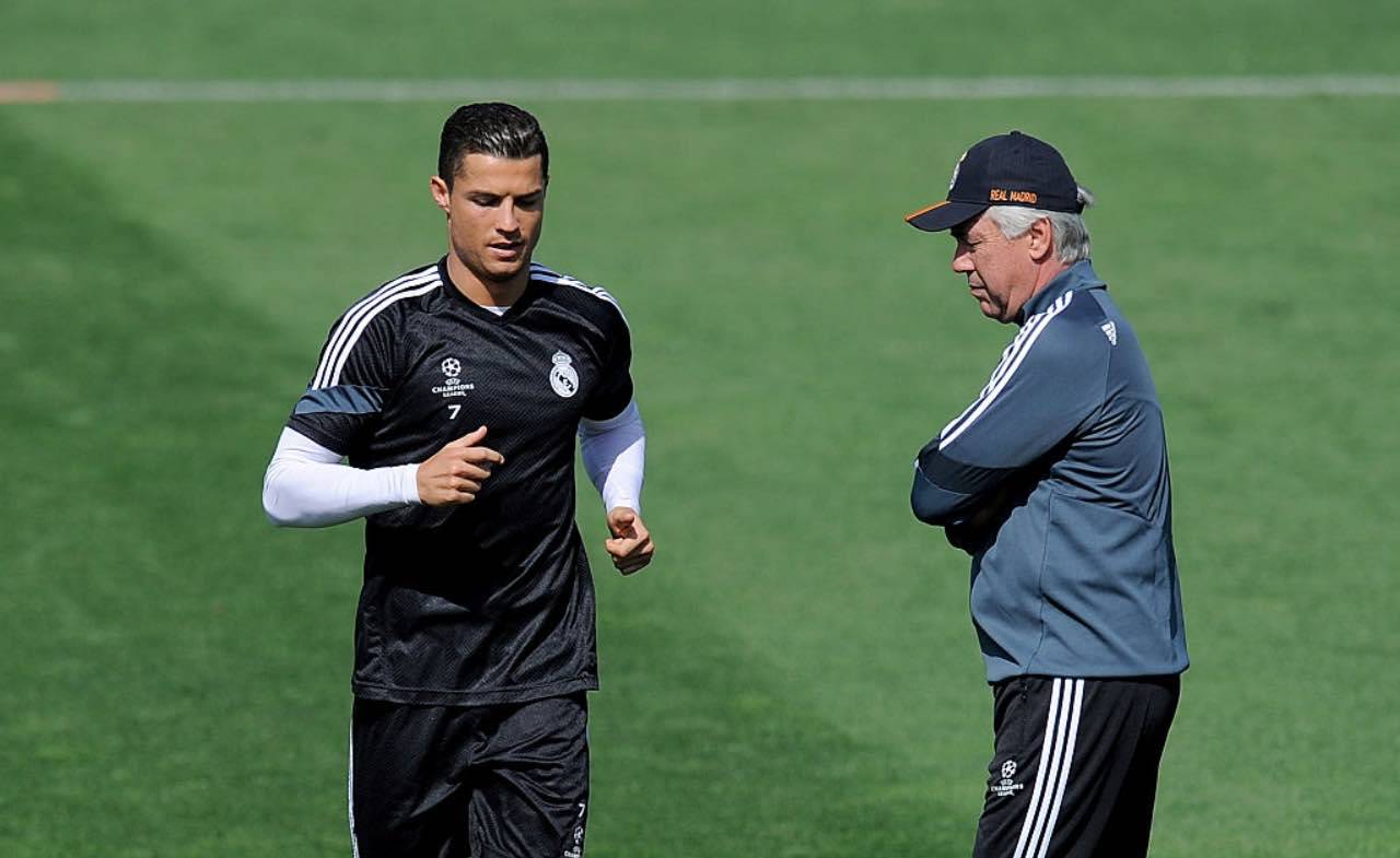 Ronaldo e Ancelotti ai tempi del Real Madrid