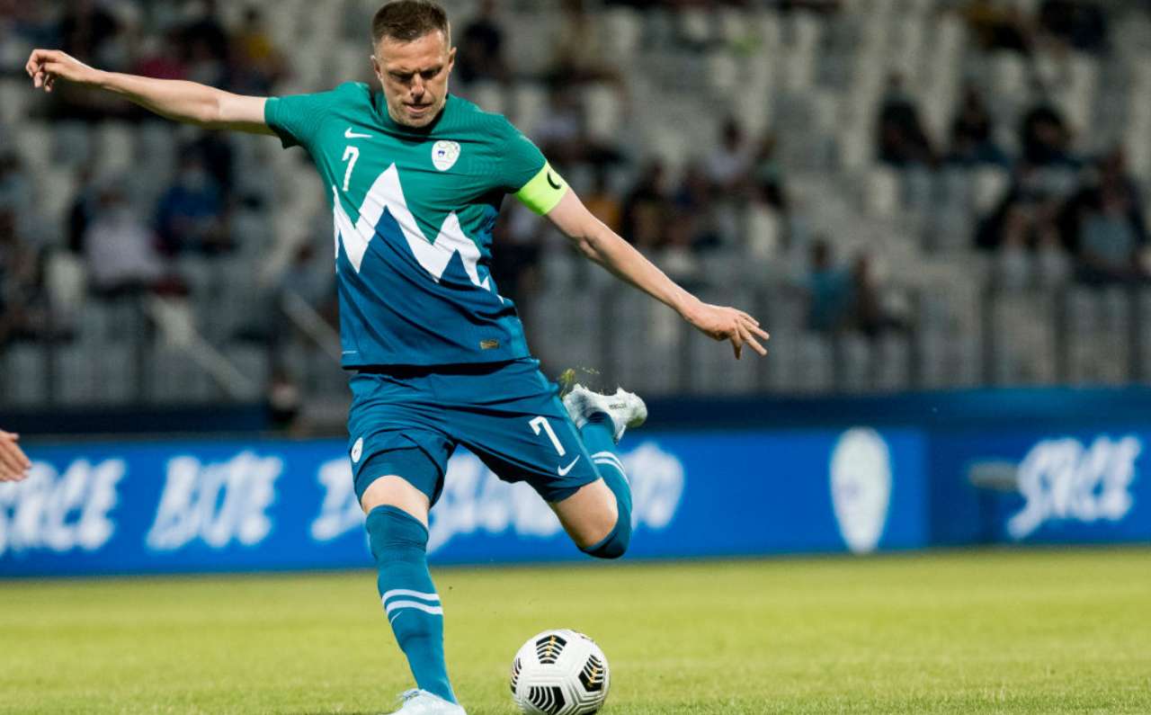 Ilicic con la maglia della Slovenia