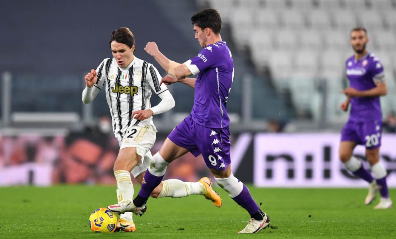 Chiesa e Vlahovic in campo