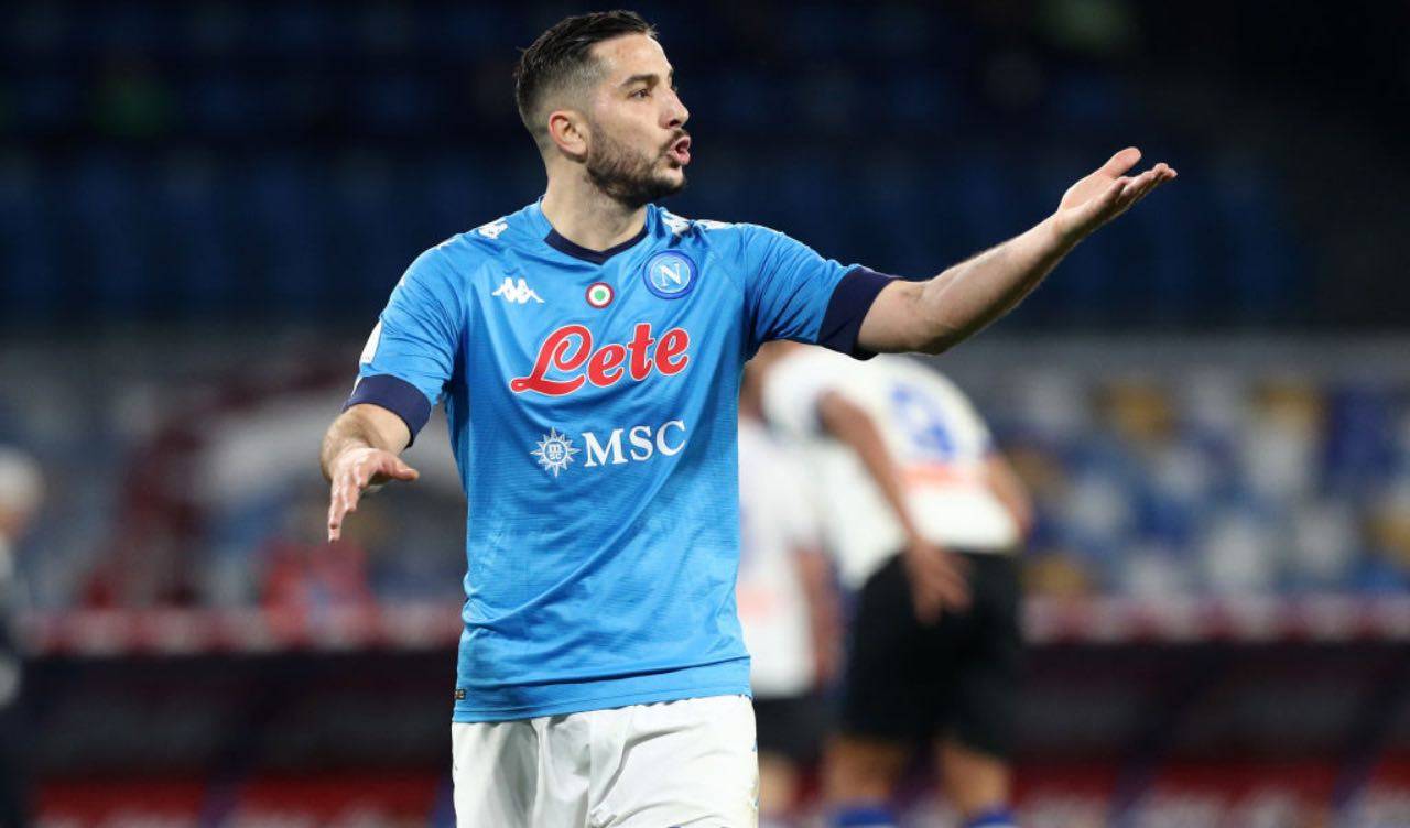 Manolas in campo col Napoli