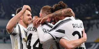 Esultanza di gruppo Juventus