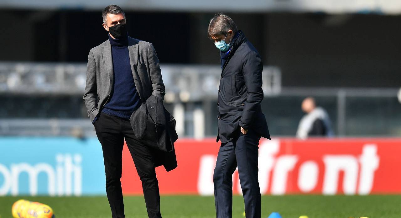 Maldini e Massara Milan