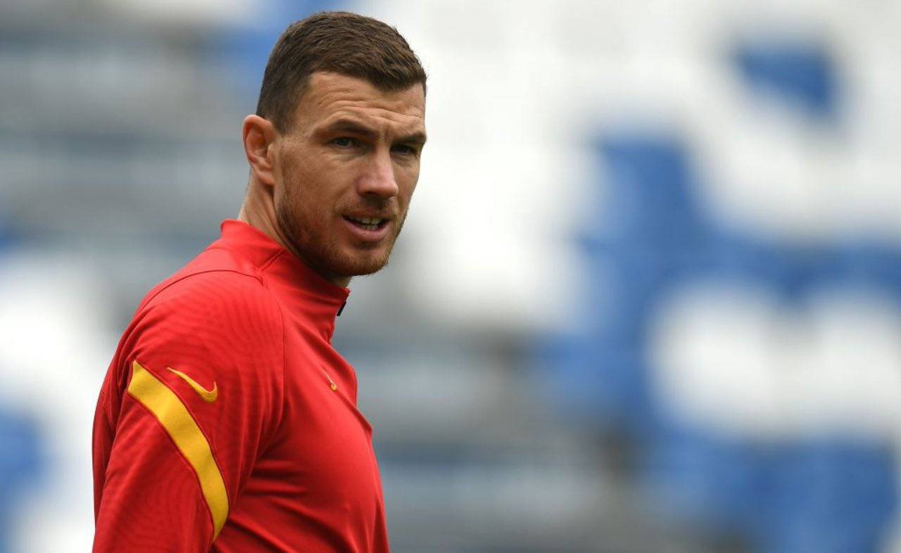 Dzeko in allenamento