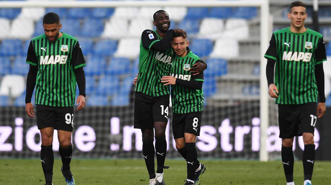 Il Sassuolo in campo