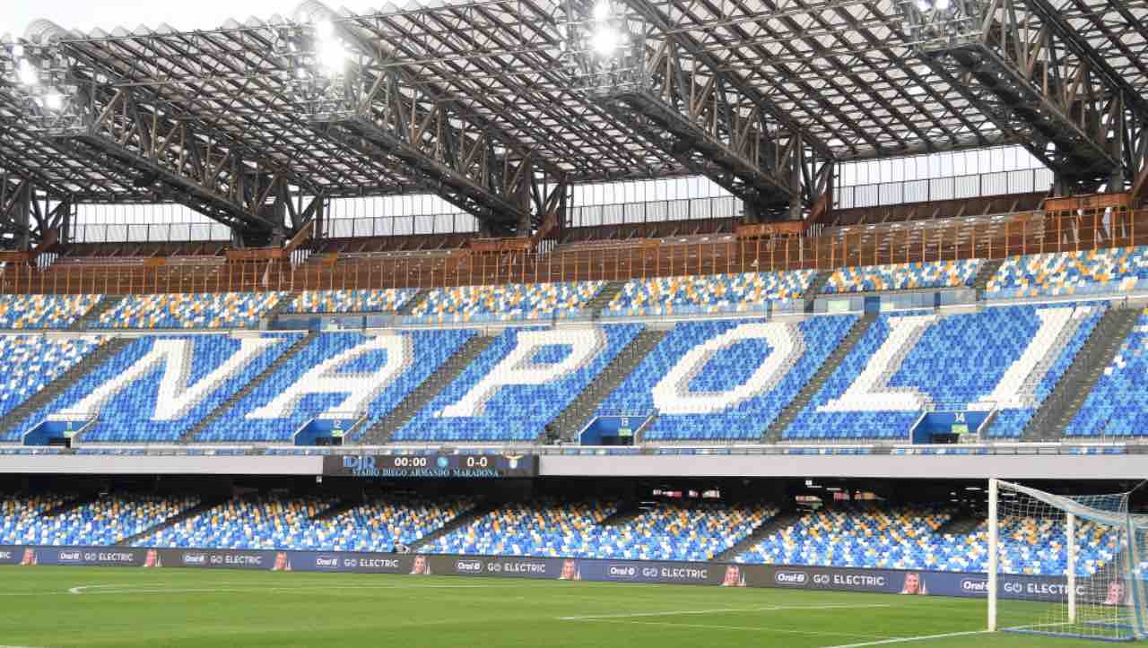 Lo Stadio Maradona di Napoli 