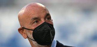 Sampdoria-Milan, Stefano Pioli con la mascherina