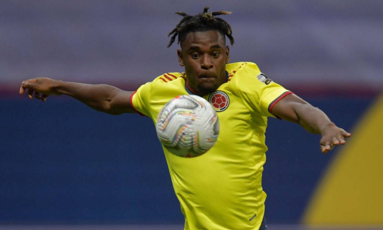 Zapata in azione con la Colombia 