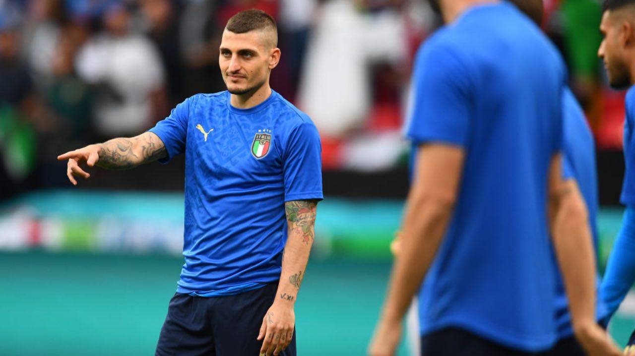 Verratti durante Italia-Inghilterra