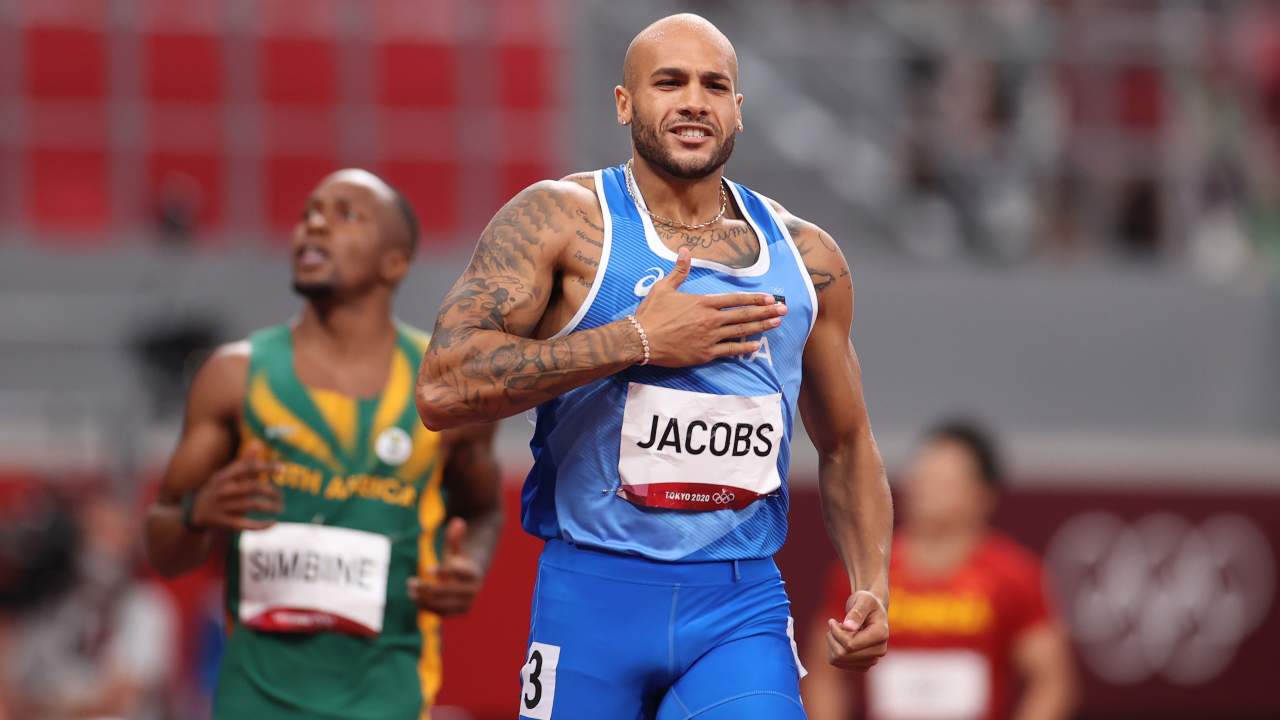 Marcell Jacobs esulta