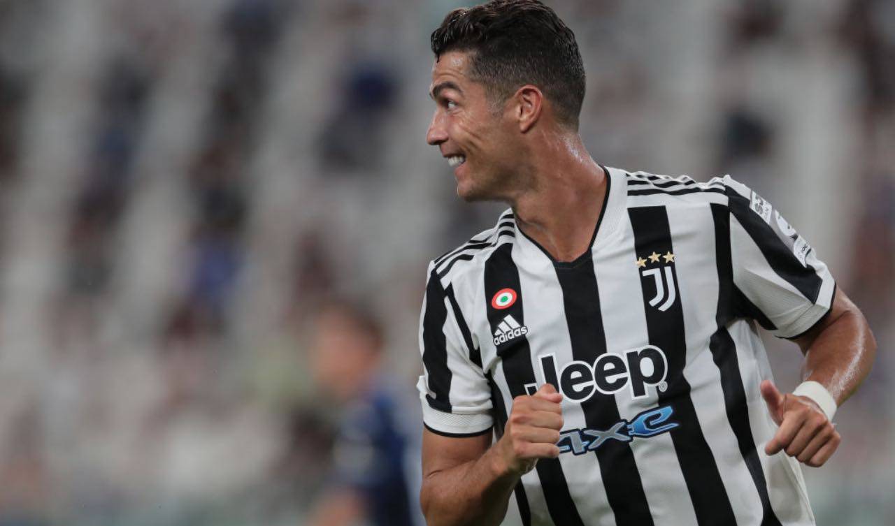 Ronaldo in campo con la Juventus 