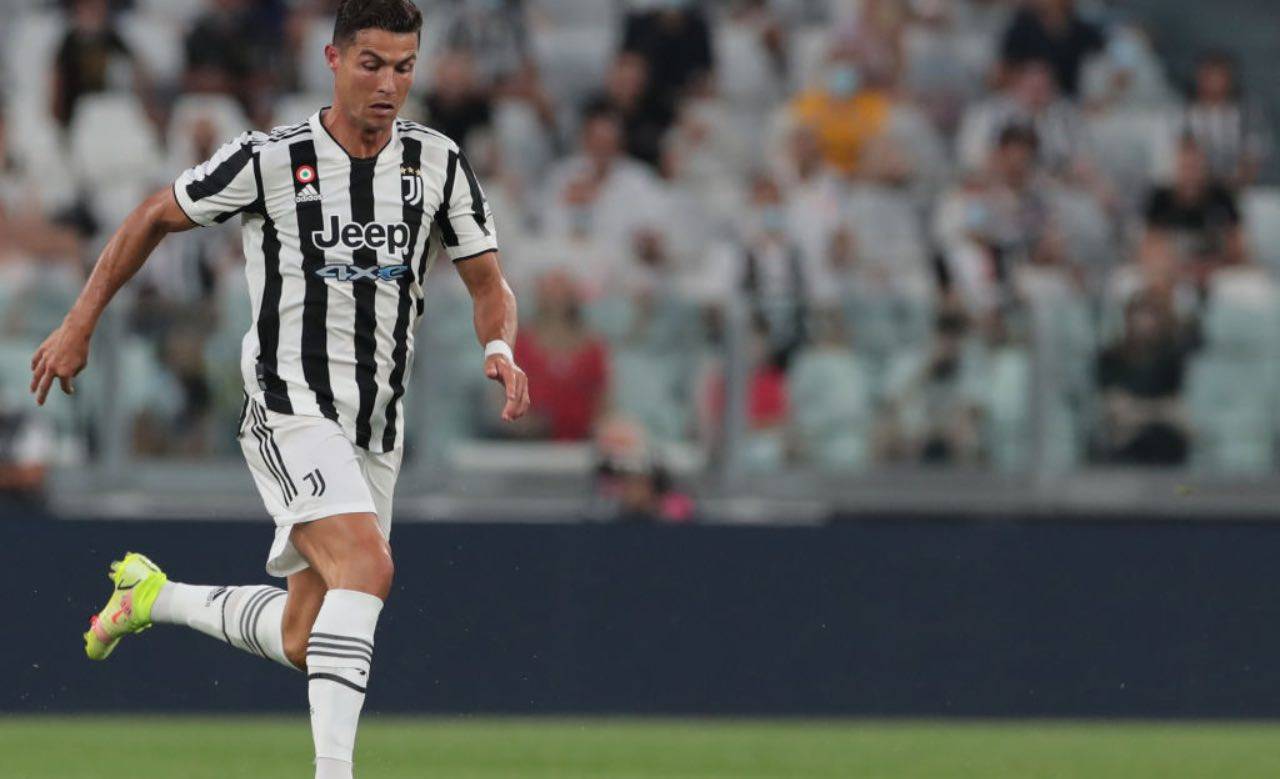 Ronaldo durante l'amichevole contro l'Atalanta