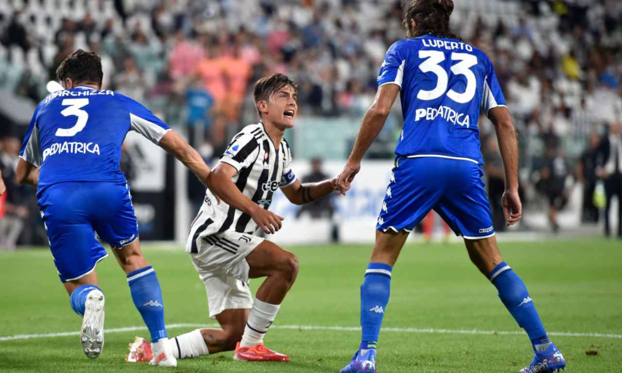 Dybala si arrabbia con Luperto