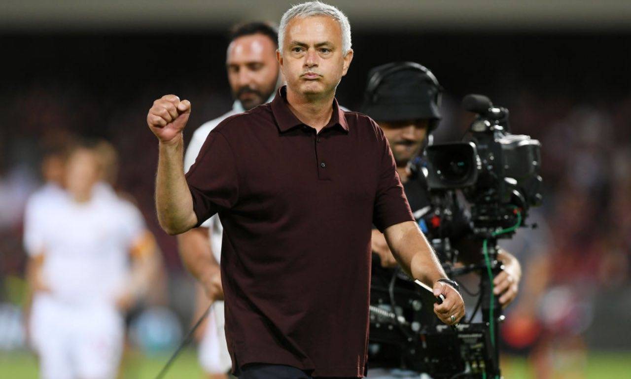 Mourinho in Salernitana-Roma