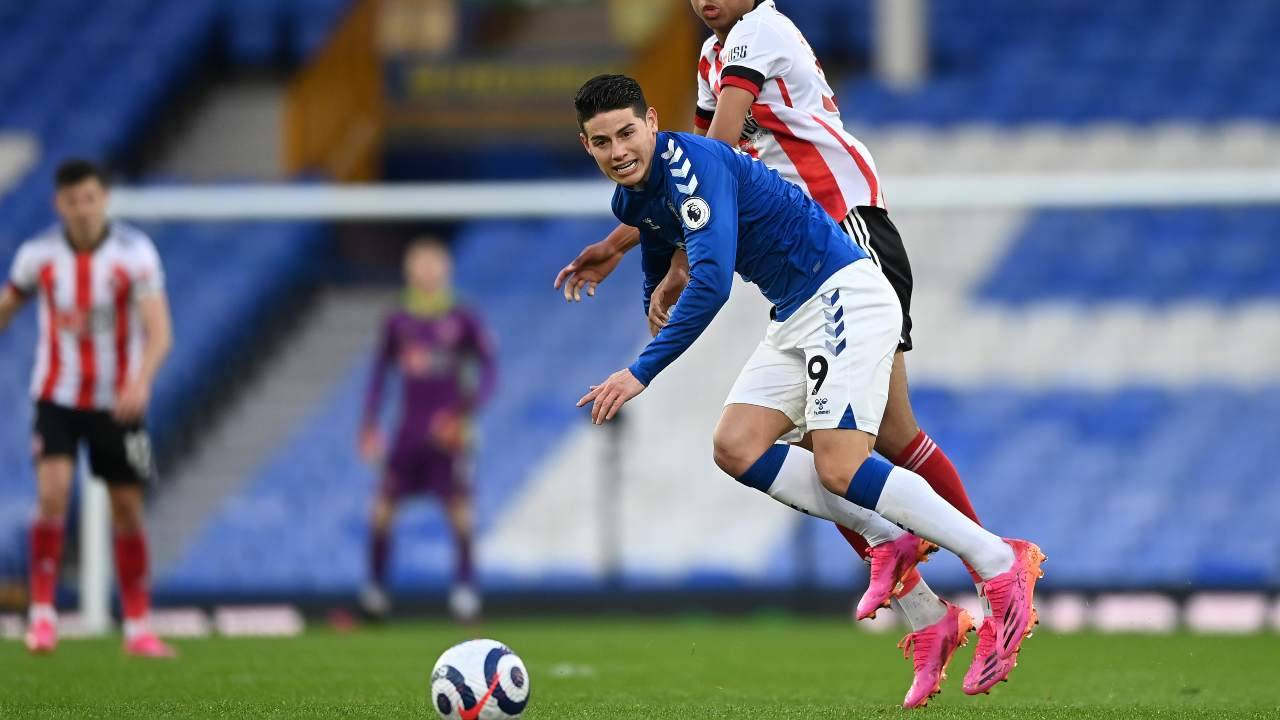 Rodriguez in una partita di Premier League
