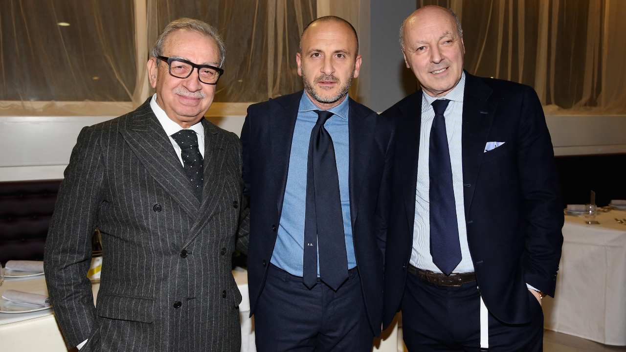 Marotta con Ausilio e Martino