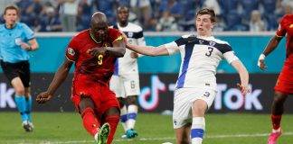 Lukaku in gol con il Belgio all'Europeo