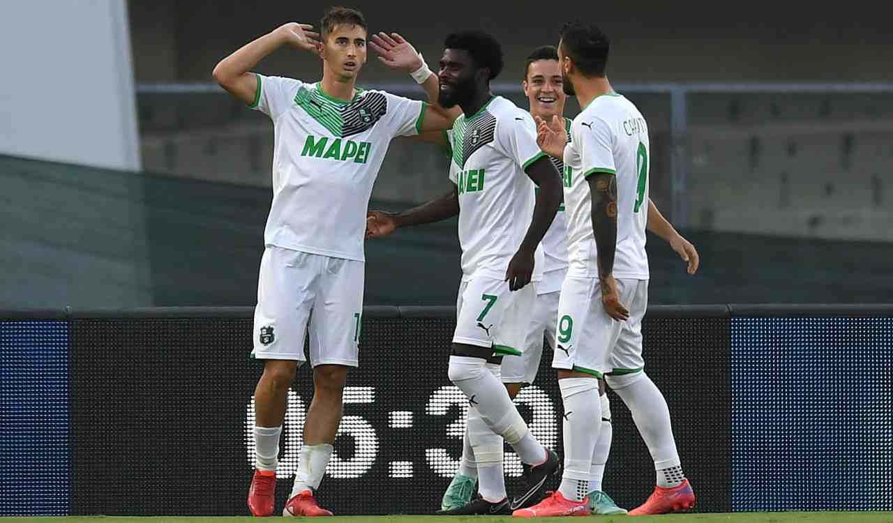 Sassuolo che esulta