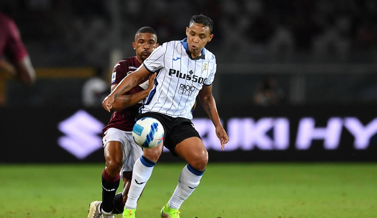 Bremer contro Muriel in Torino-Atalanta