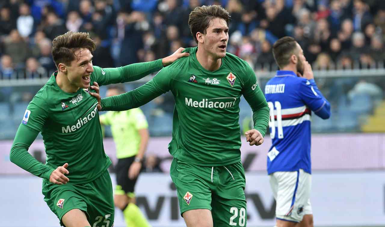 Vlahovic e Chiesa