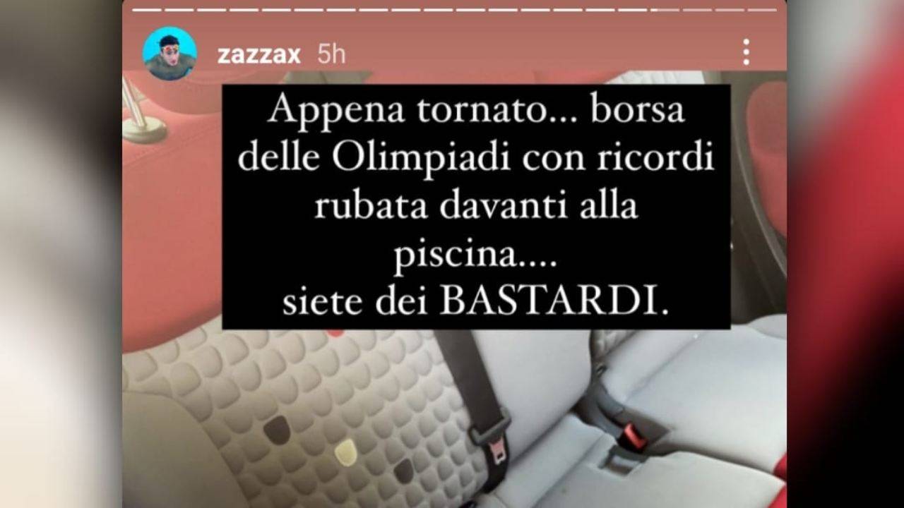 Storia di Instagram di Zazzeri