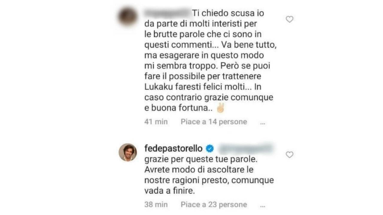 Federico Pastorello risponde sui social