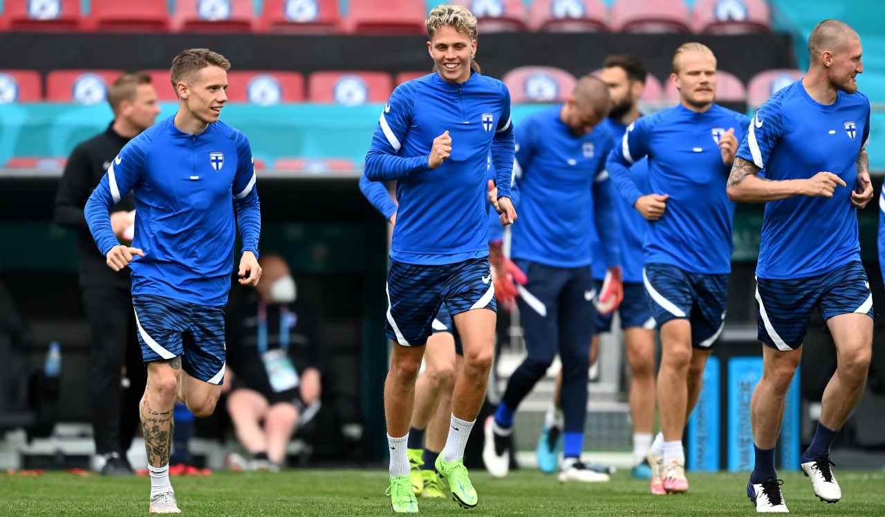 Onni Valakari con la Nazionale finlandese