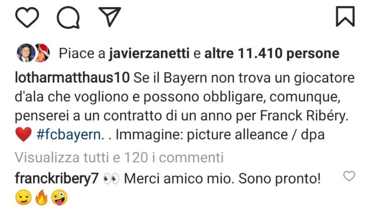 Il messaggio di Matthaus e Ribery