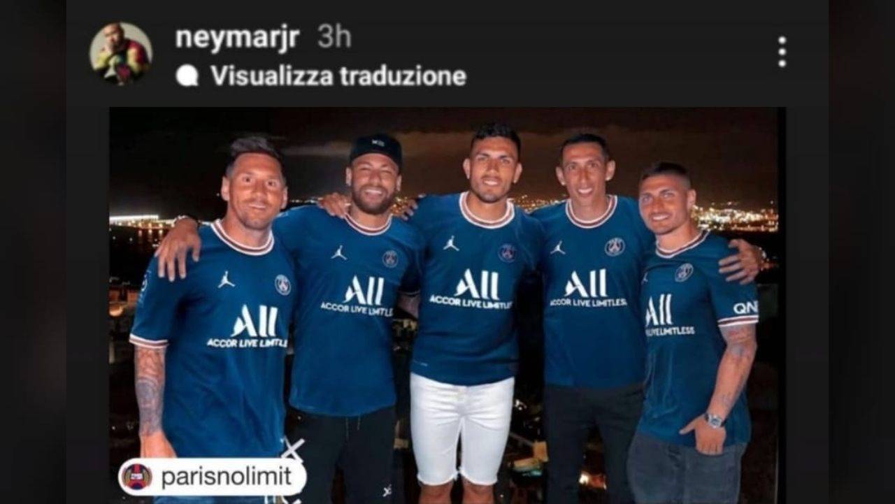 La storia Instagram pubblicata da Neymar