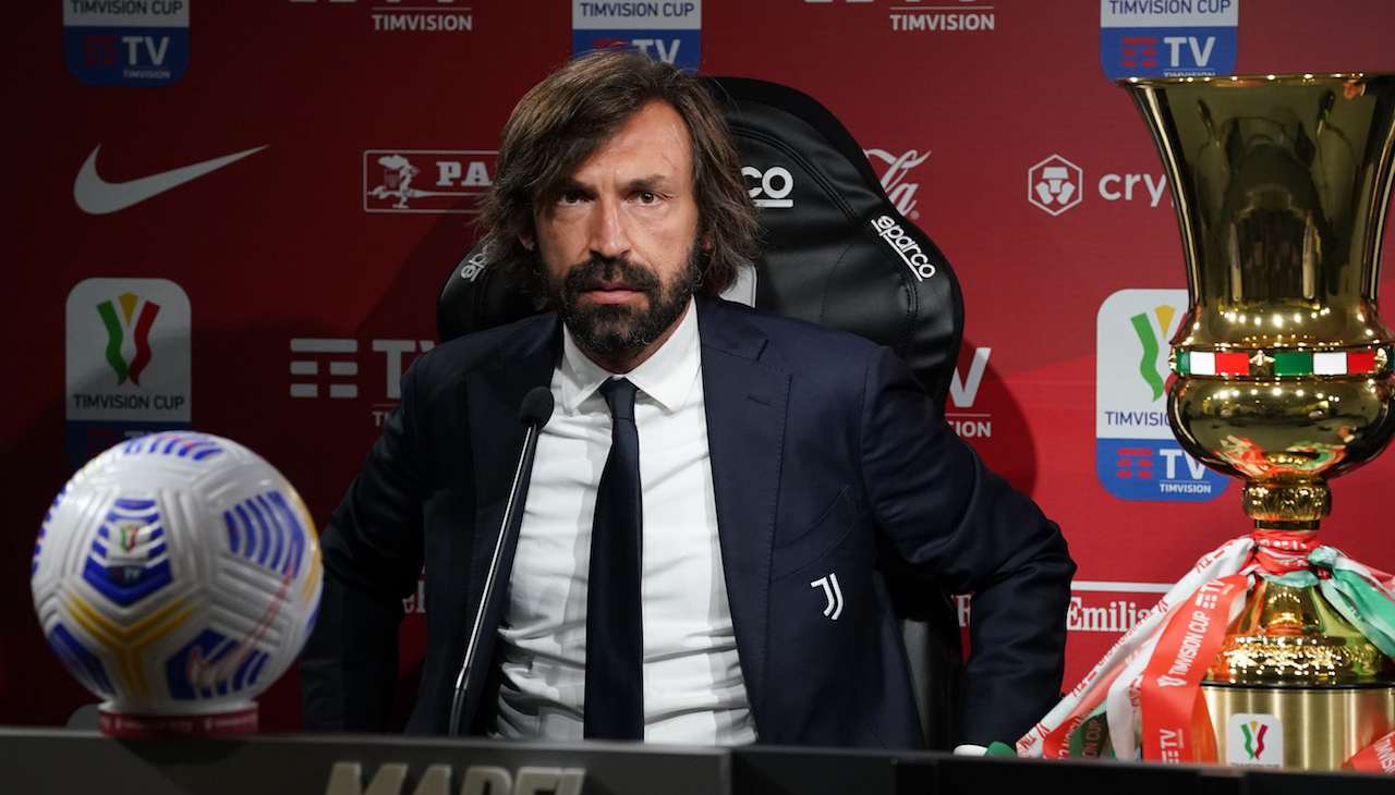 Pirlo in conferenza stampapa