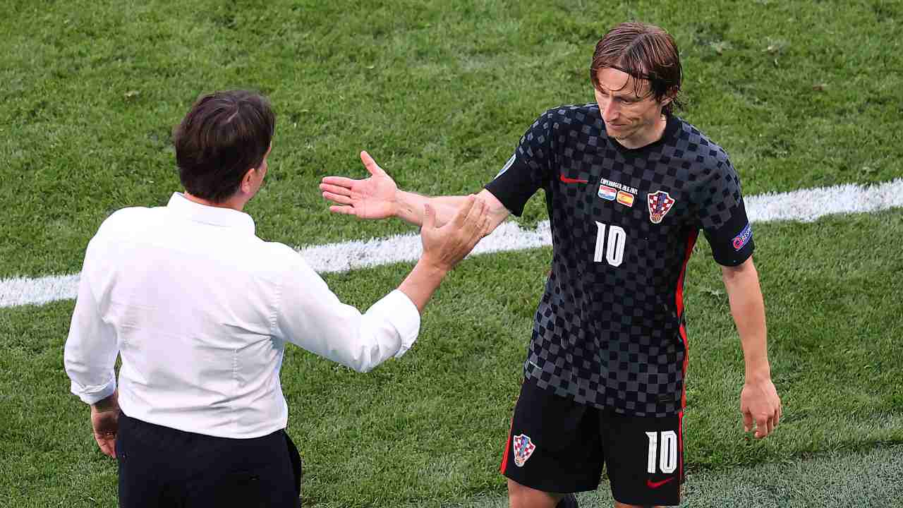 Dalic dà il cinque a Modric