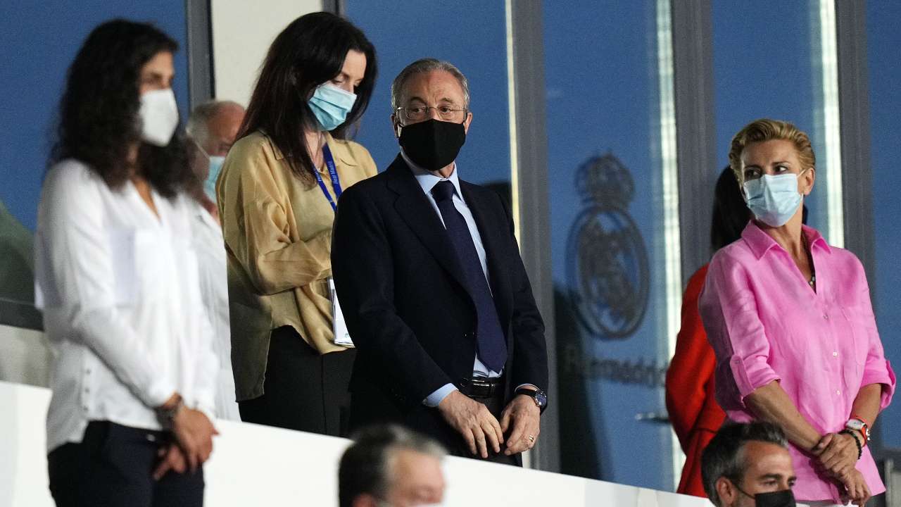 Florentino Perez in tribuna