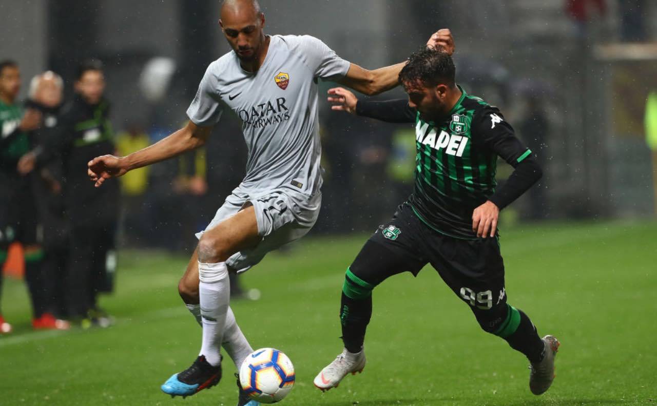 Nzonzi in Sassuolo-Roma 