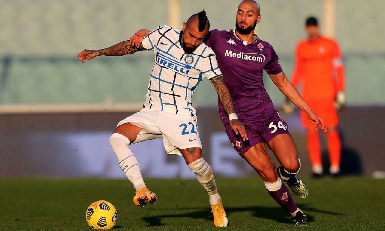 Amrabat in Fiorentina-Inter