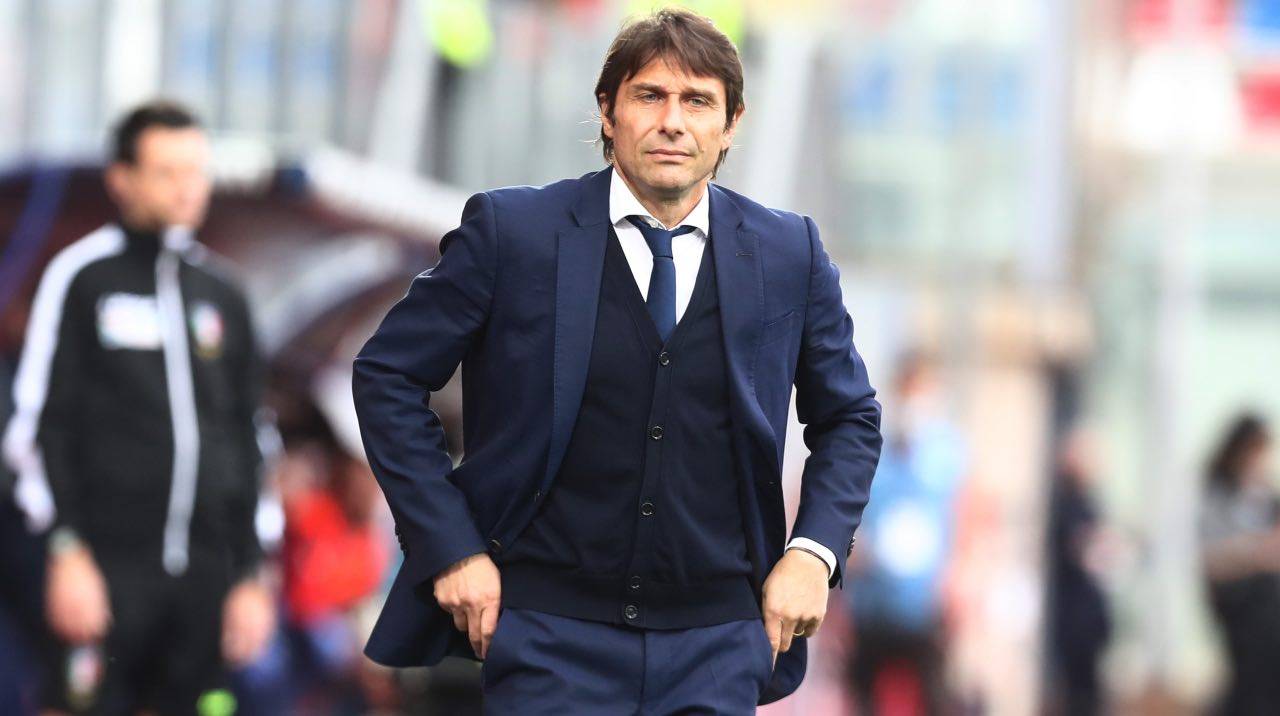 Conte sulla panchina dell'Inter