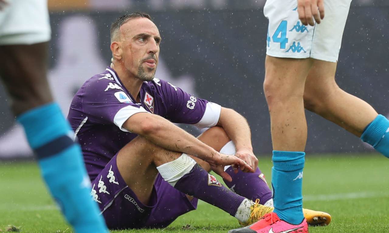 Ribery durante Fiorentina-Napoli