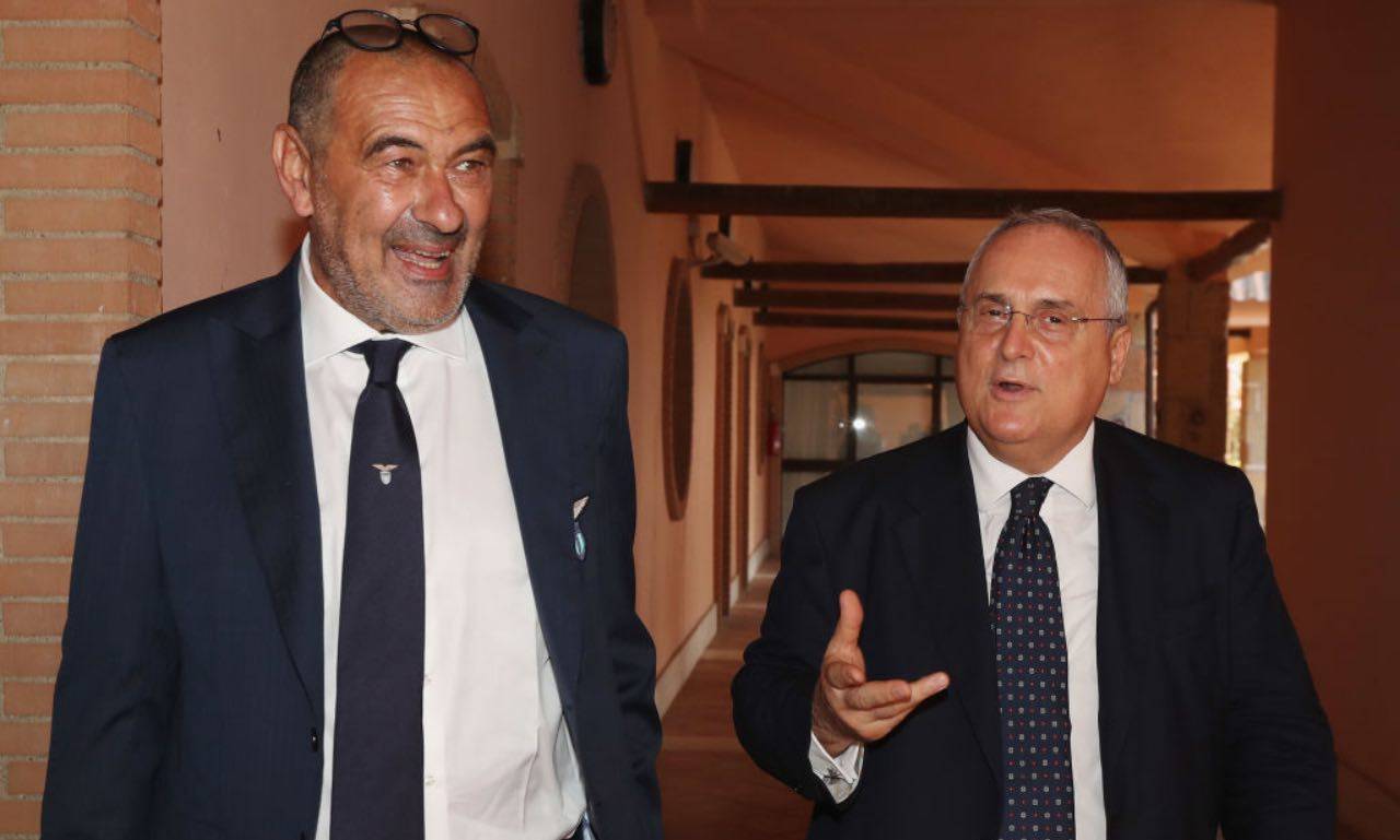 Lazio, Lotito con Sarri